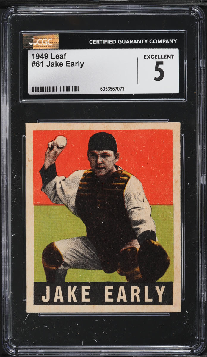 1948 Leaf Jake Early #61 CGC 5 EX