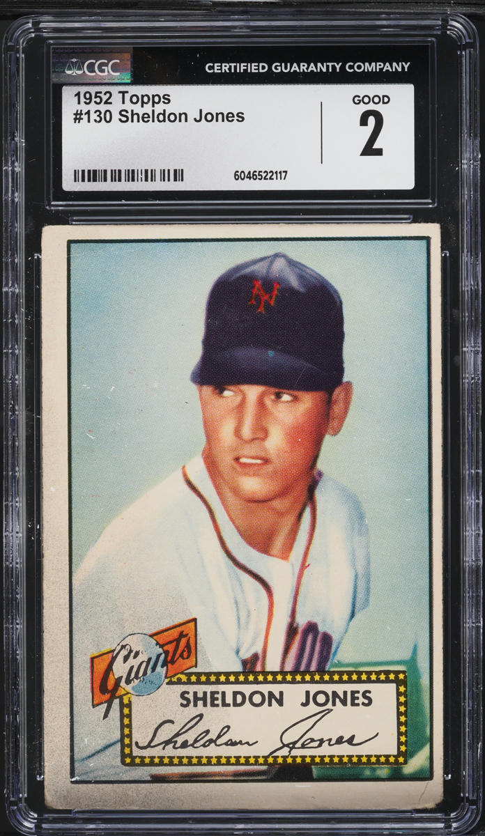 1952 Topps Sheldon Jones #130 CGC 2 GD