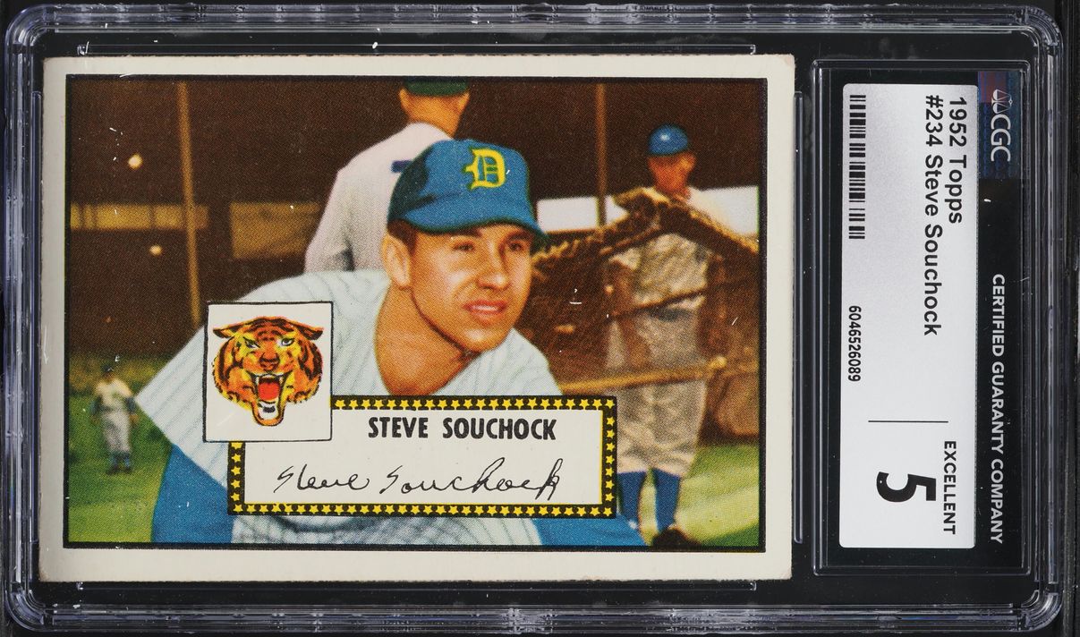 1952 Topps Steve Souchock #234 CGC 5 EX
