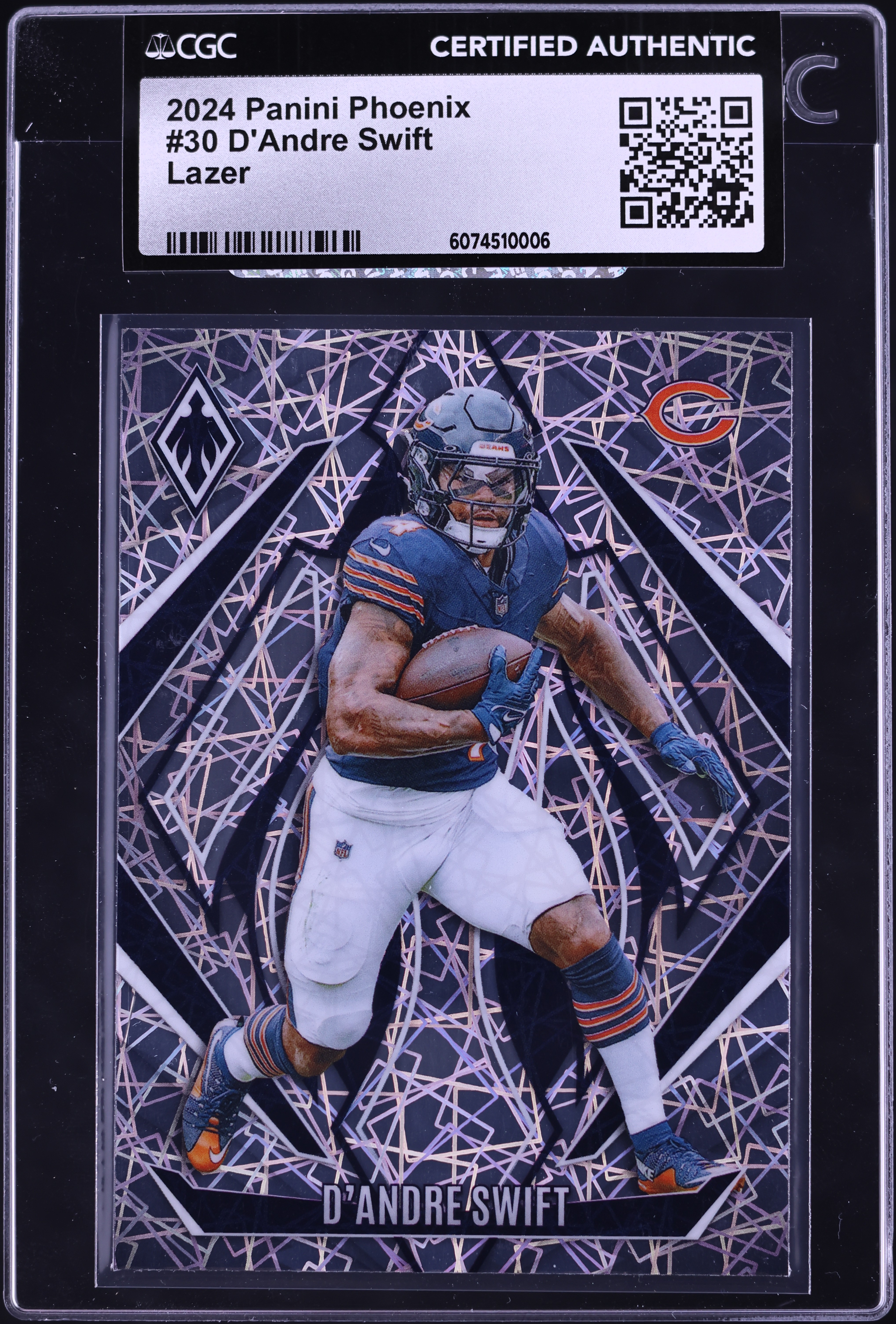 2024 Panini Phoenix Lazer D'Andre Swift #30 CGC AUTH on Fanatics