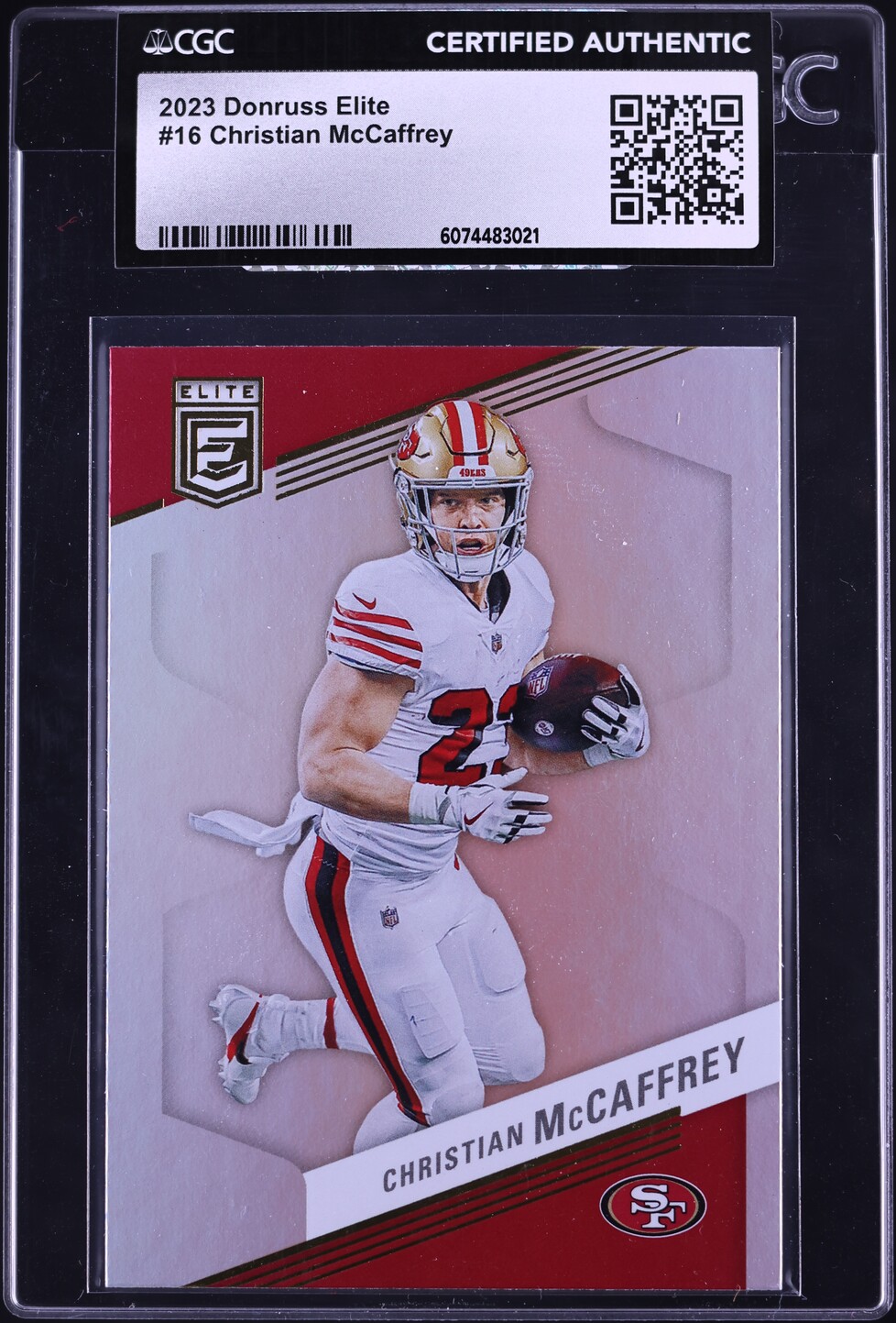 2023 Donruss Elite Christian McCaffrey #16 CGC AUTH