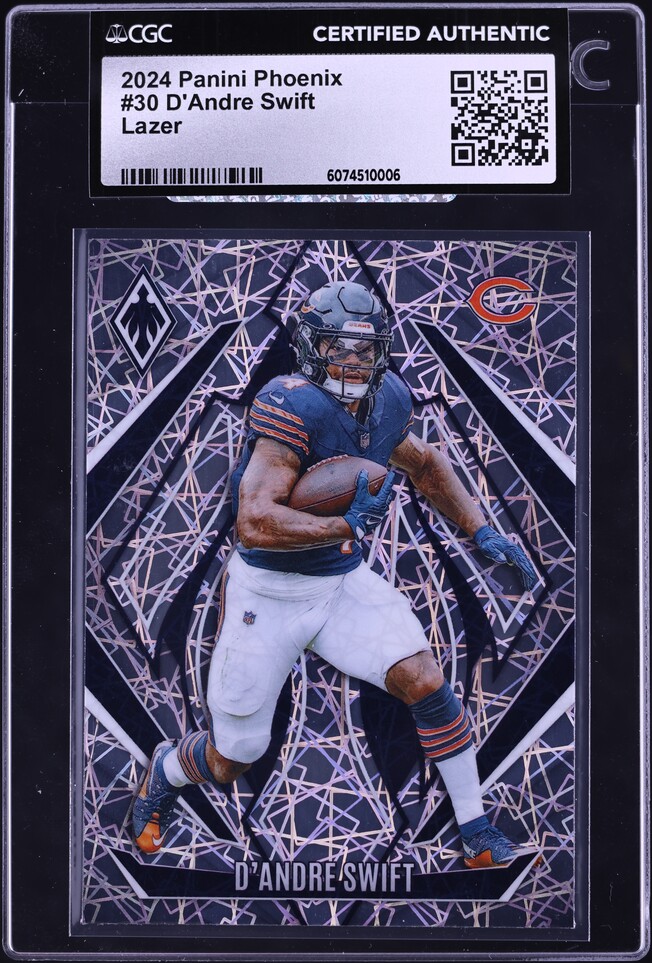 2024 Panini Phoenix Lazer D'Andre Swift #30 CGC AUTH on Fanatics
