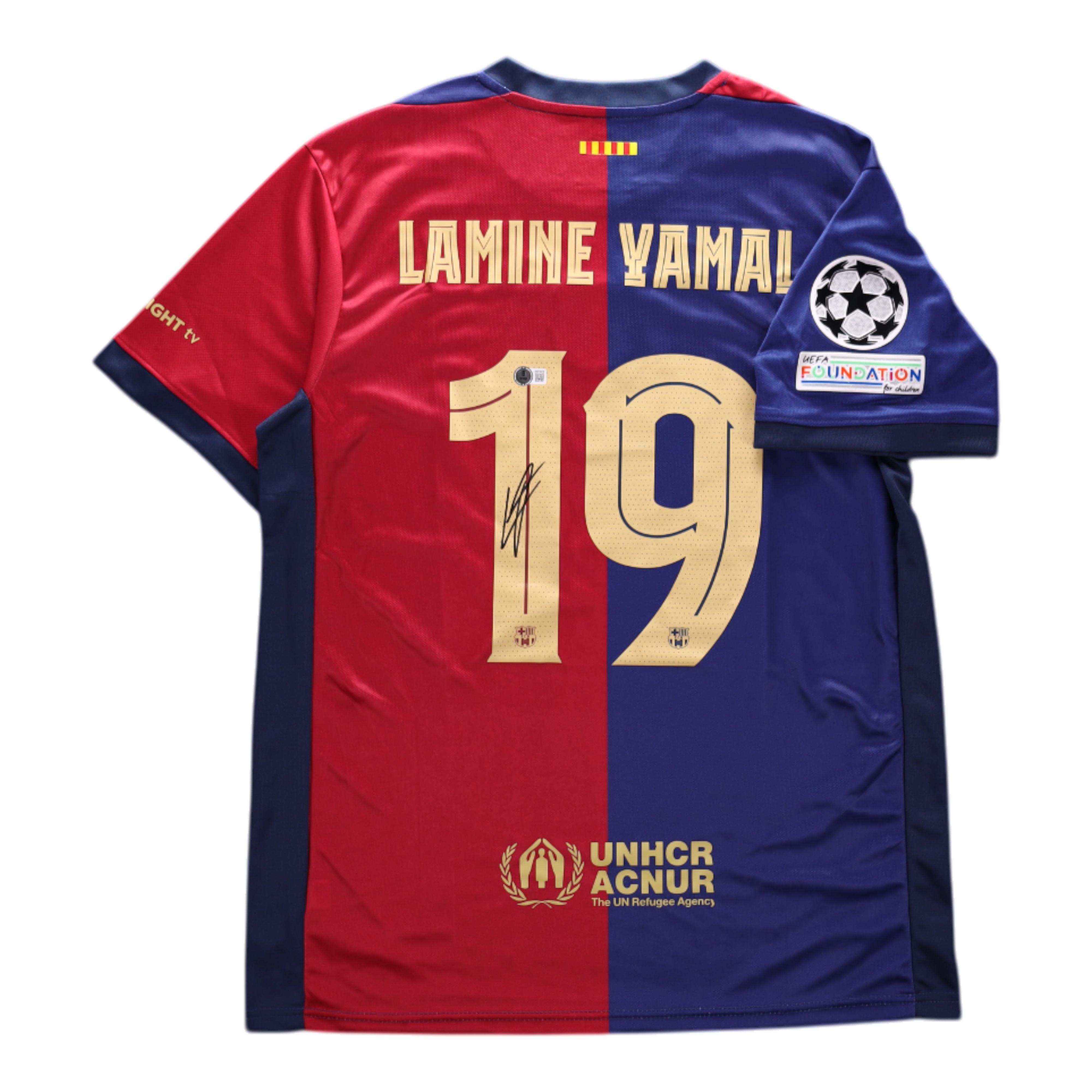 Lamine Yamal 直筆サインユニフォーム スペイン代表 UEFA決勝 Lamine Yamal Signed Autographed FC Barcelona Jersey - Beckett AUTH