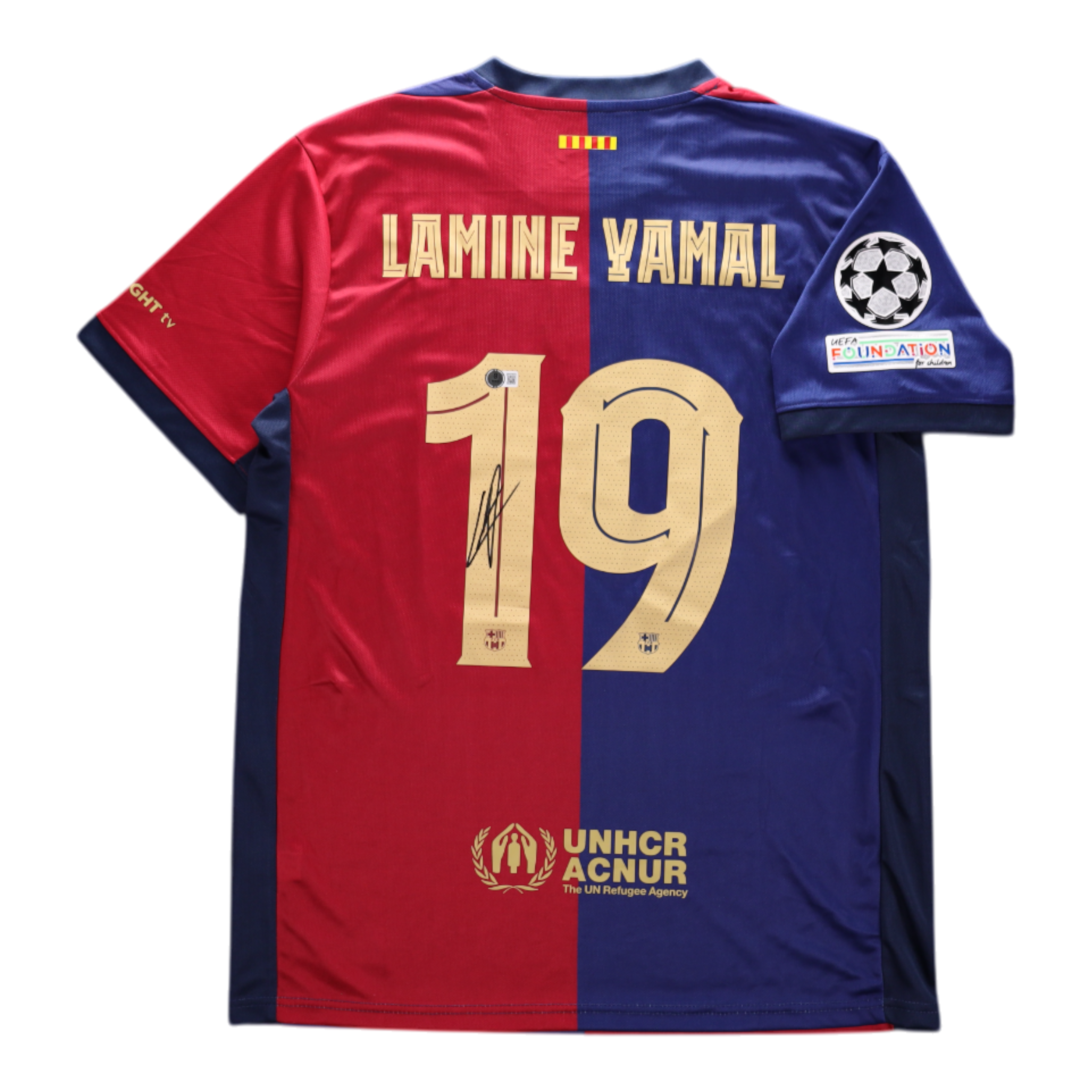ラミン・ヤマル　サインジャージBeckett Lamine yamal Auto Lamine Yamal Signed Autographed FC Barcelona Jersey - Beckett AUTH