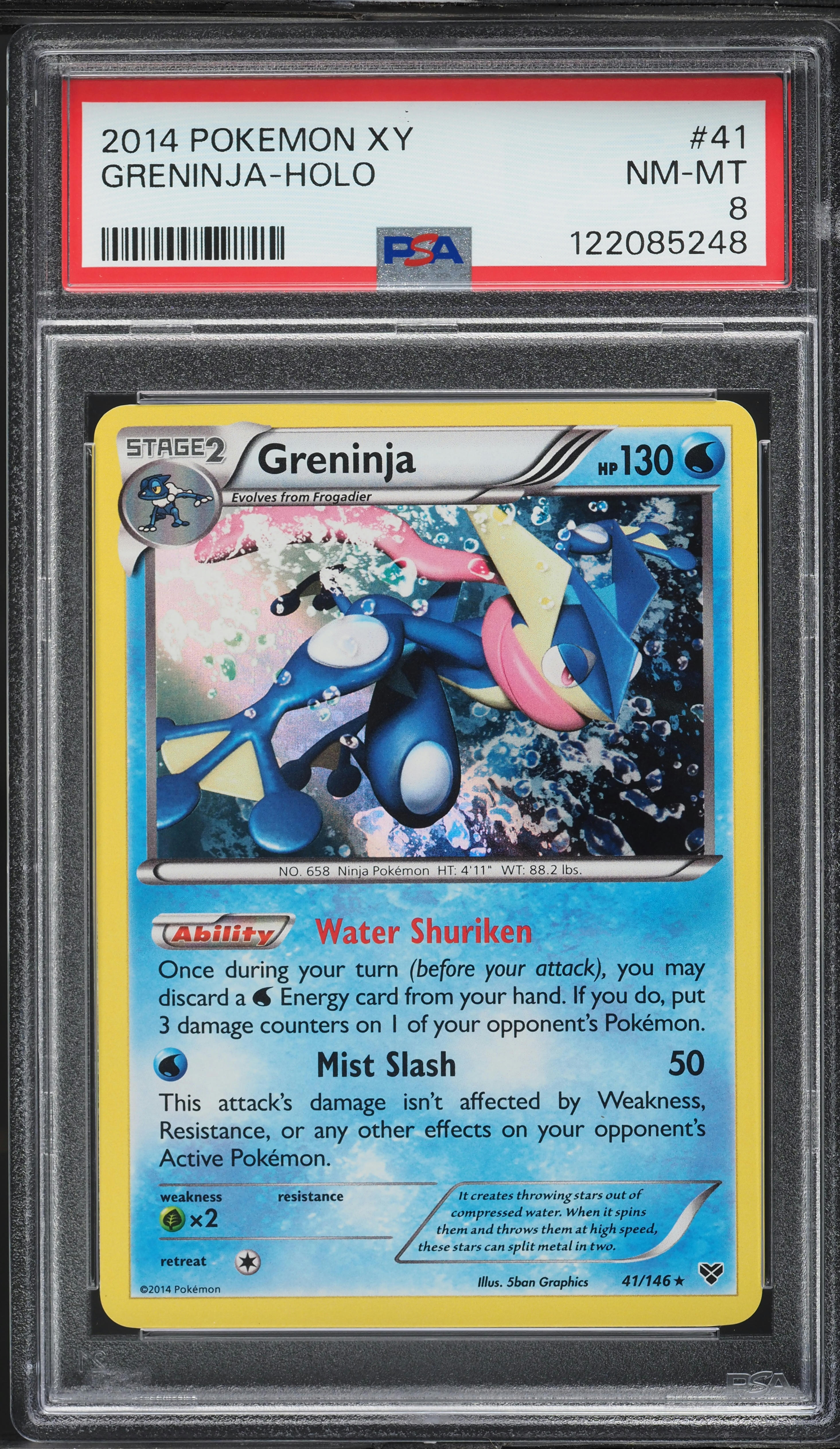 ポケモンカードゲーム pokemon 2014 Pokemon XY Holo Greninja #41 PSA 8 NM-MT on Fanatics Collect