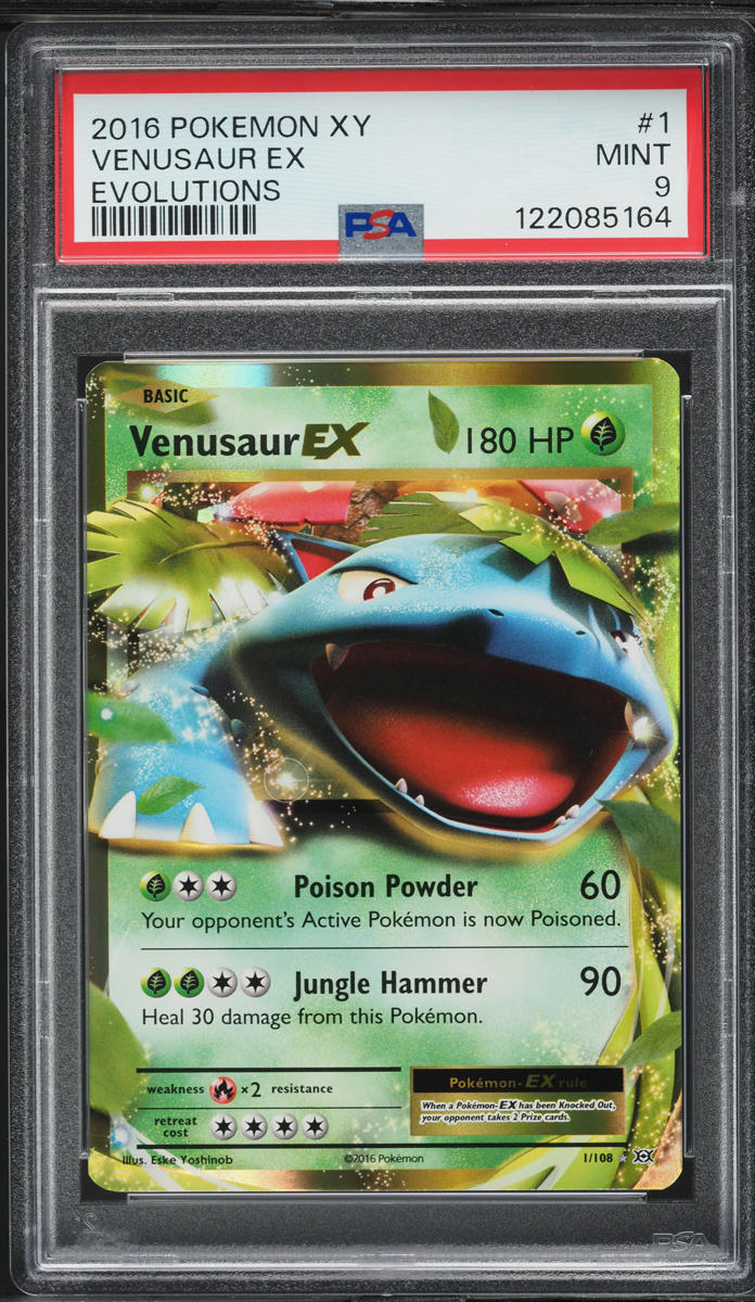 2016 Pokemon XY Evolutions Venusaur EX #1 PSA 9 MINT