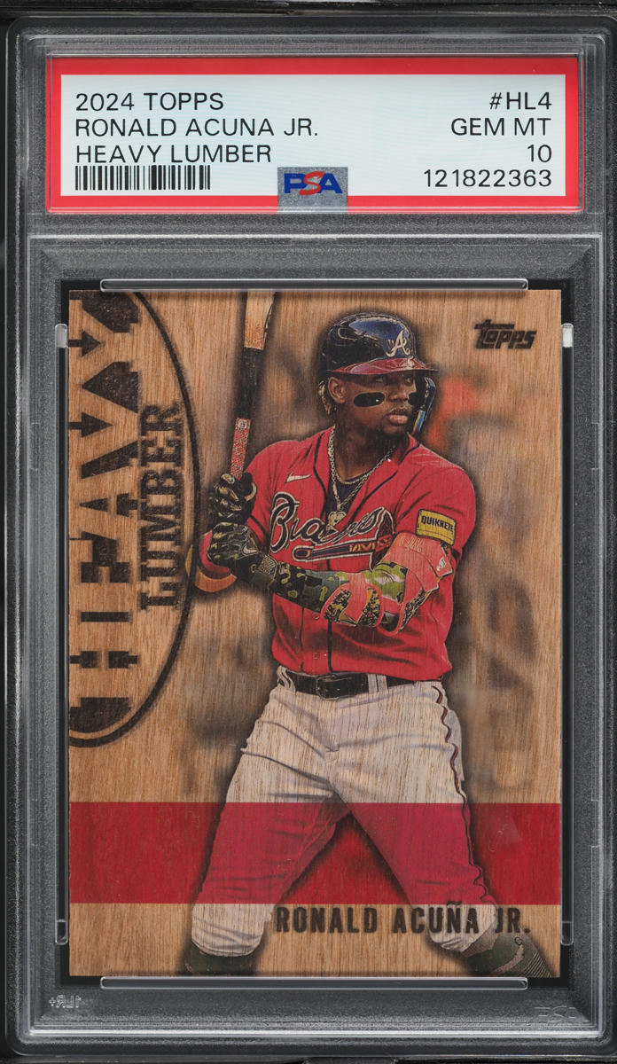 2024 Topps Heavy Lumber Ronald Acuna Jr. #HL4 PSA 10 GEM MINT