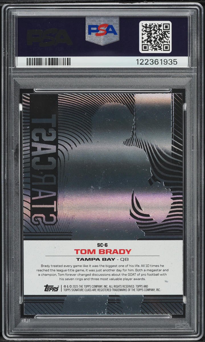 2024 Topps Signature Class Star Cast Tom Brady #SC6 PSA 8 NM-MT
