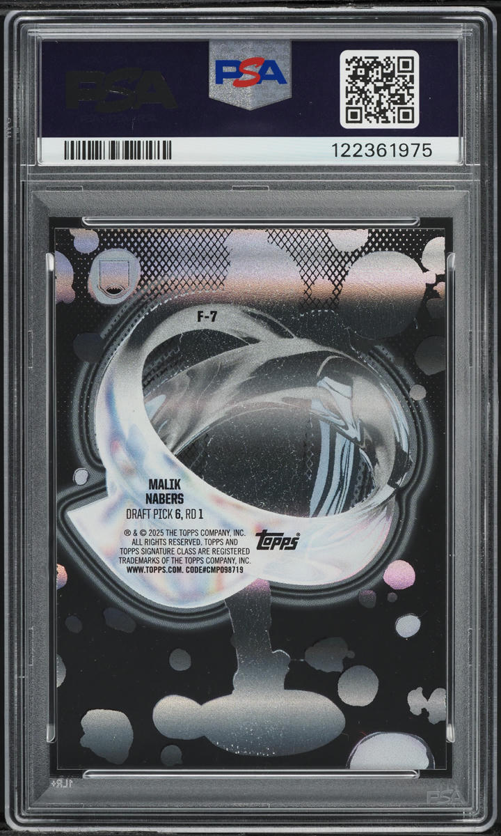 2024 Topps Signature Class Fluidity Malik Nabers ROOKIE #F7 PSA 9 MINT