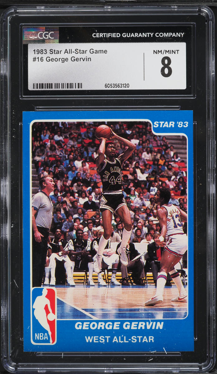 1983 Star All-Star Game George Gervin #16 CGC 8 NM-MT on Fanatics