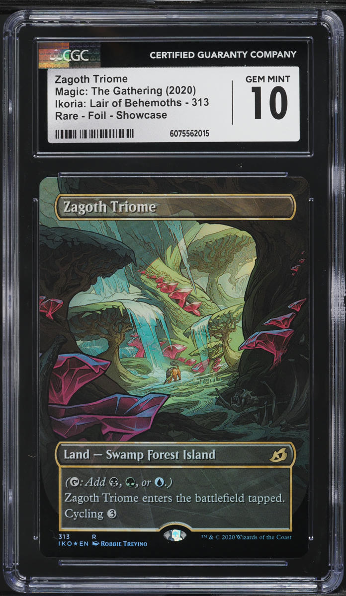 2020 Magic The Gathering MTG Ikoria Lair Of Behemoths Foil Zagoth Triome CGC 10