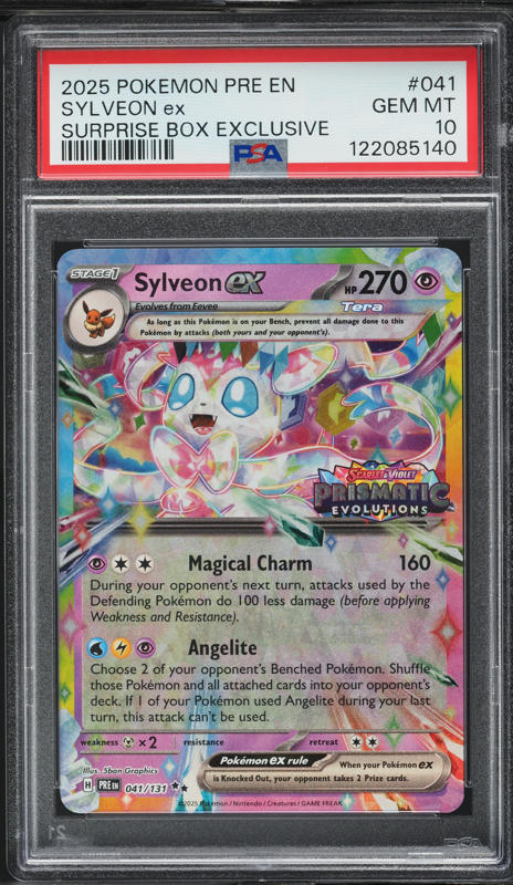 2025 Pokemon SV Prismatic Evolutions Surprise Box Sylveon ex #41