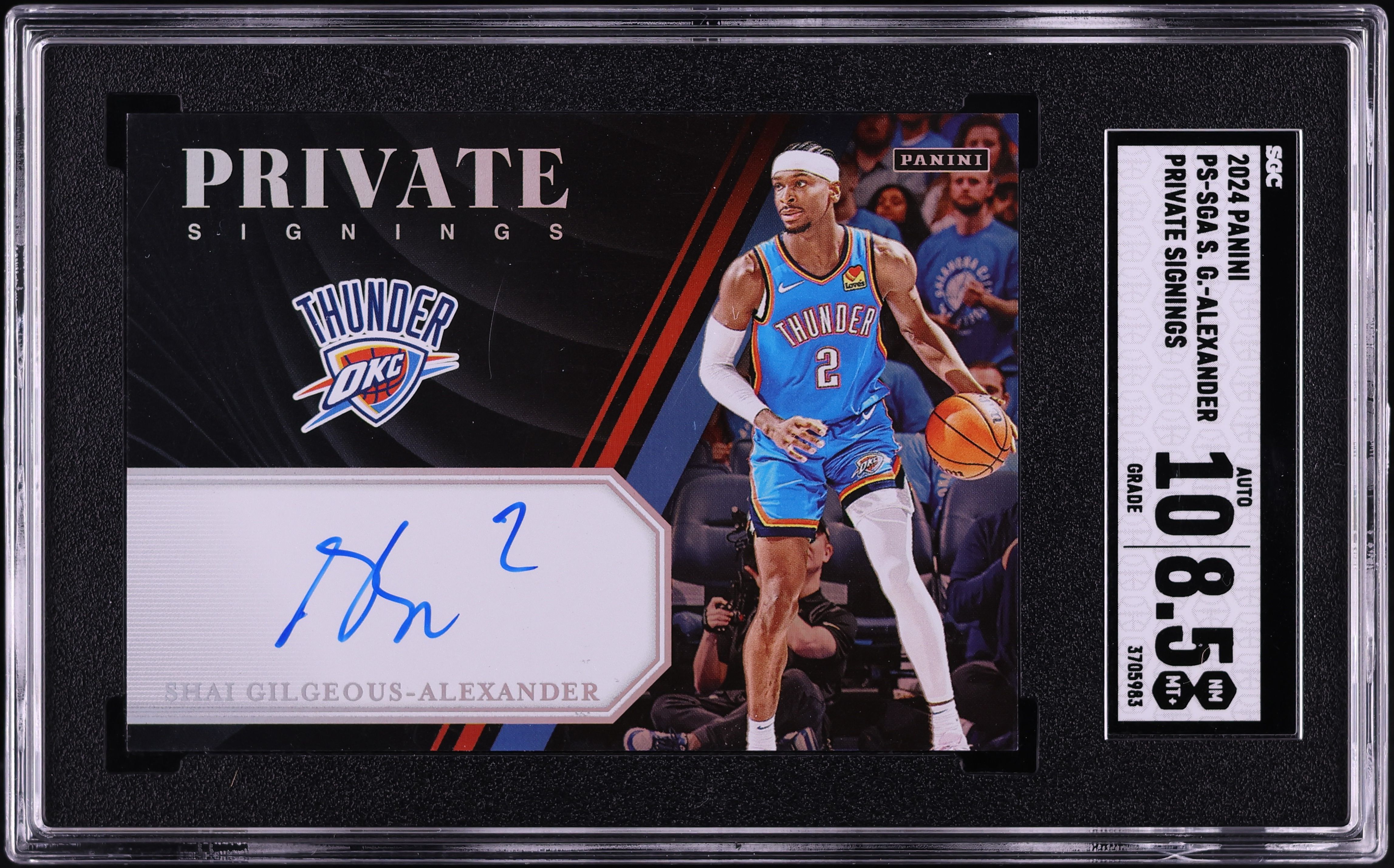 2024 Panini Private Signings Shai Gilgeous-Alexander AUTO #PS-SGA