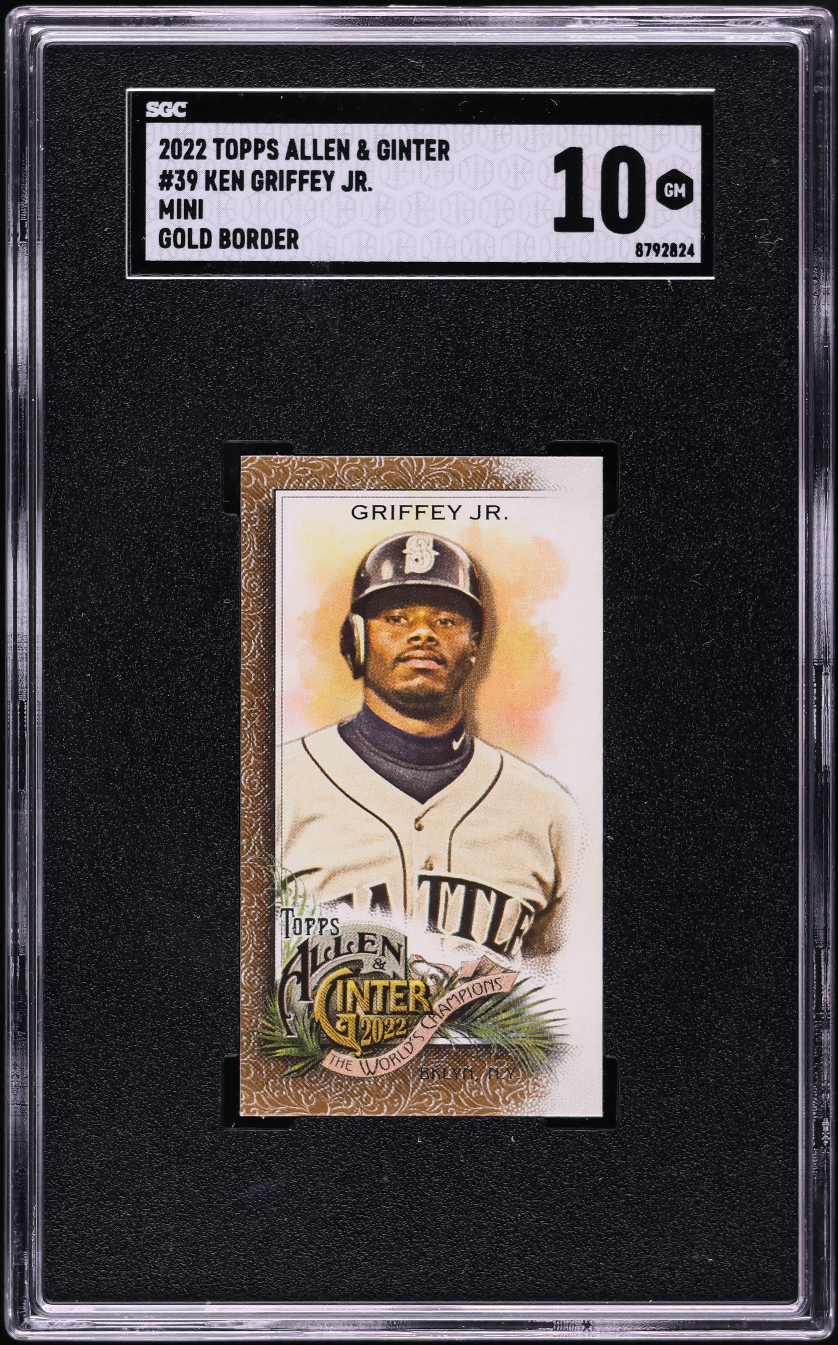 2022 Topps Allen & Ginter Mini Gold Border Ken Griffey Jr. #39 SGC