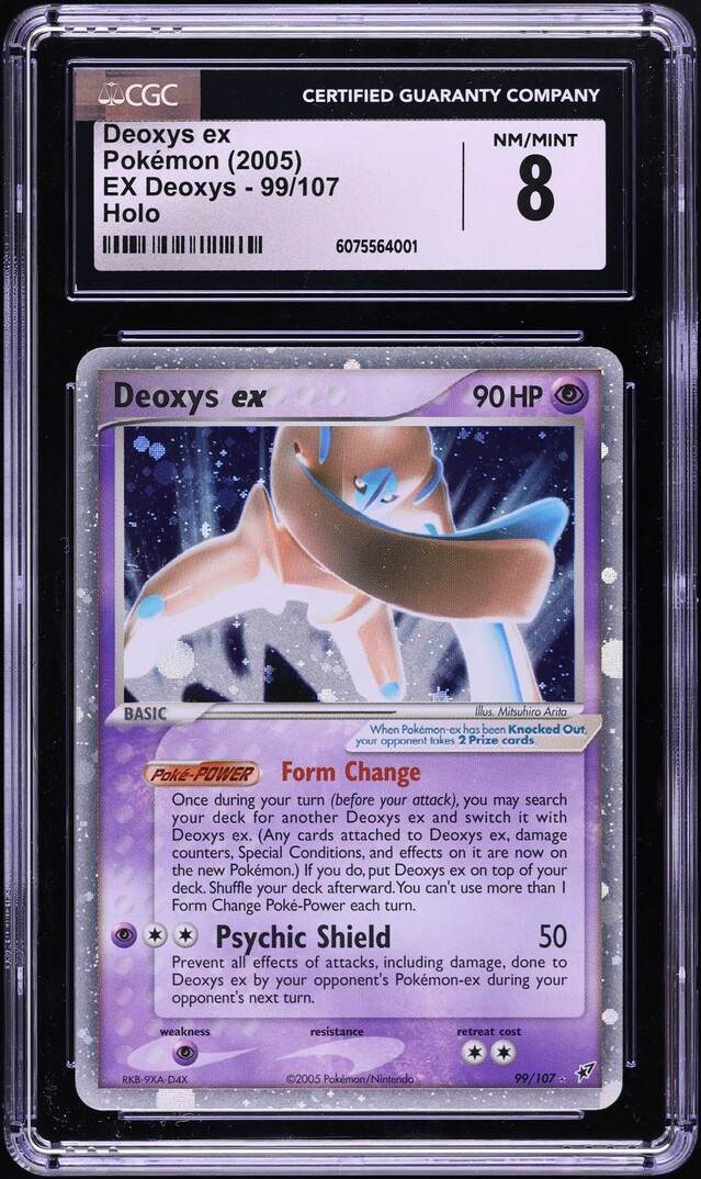 2005 Pokemon EX Deoxys Holo Deoxys ex #99 CGC 8 NM-MT