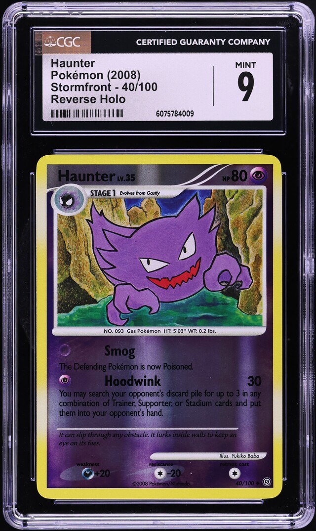 2008 Pokemon Diamond & Pearl Stormfront Reverse Holo Haunter #40