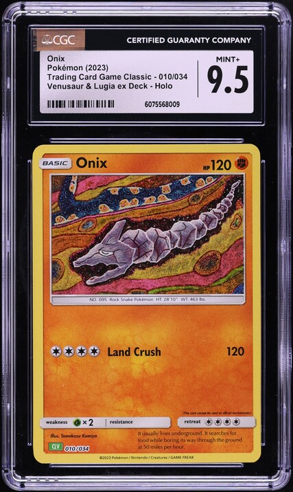 holographic onix card - 036/078 - Pokemon Go 2023 Pokemon Japanese TCG Classic