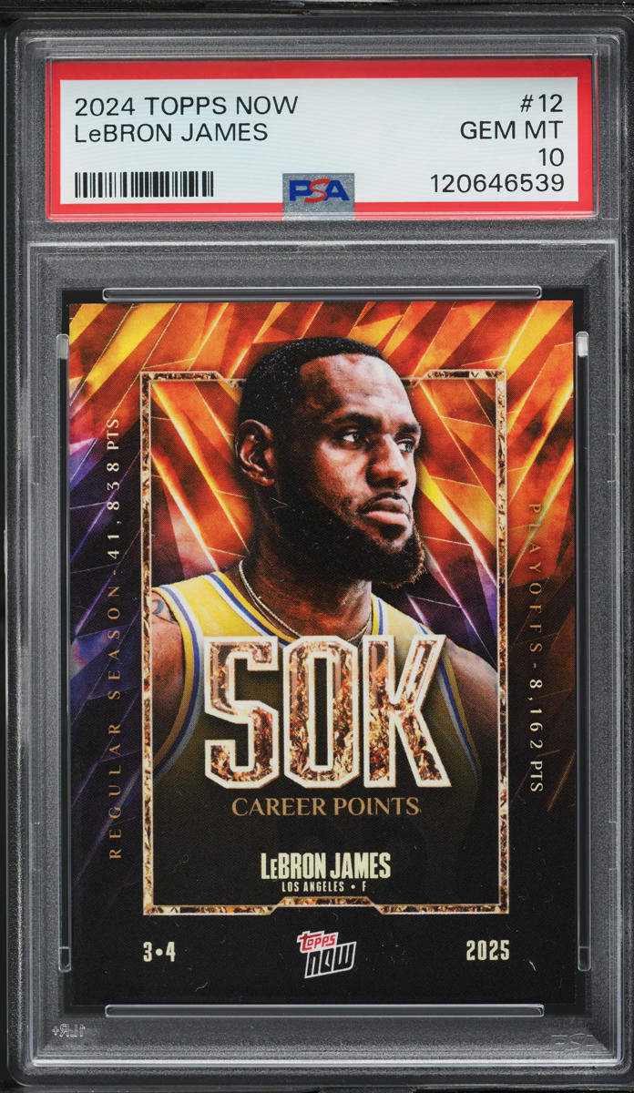 2024 Topps Now LeBron James #12 PSA 10 GEM MINT