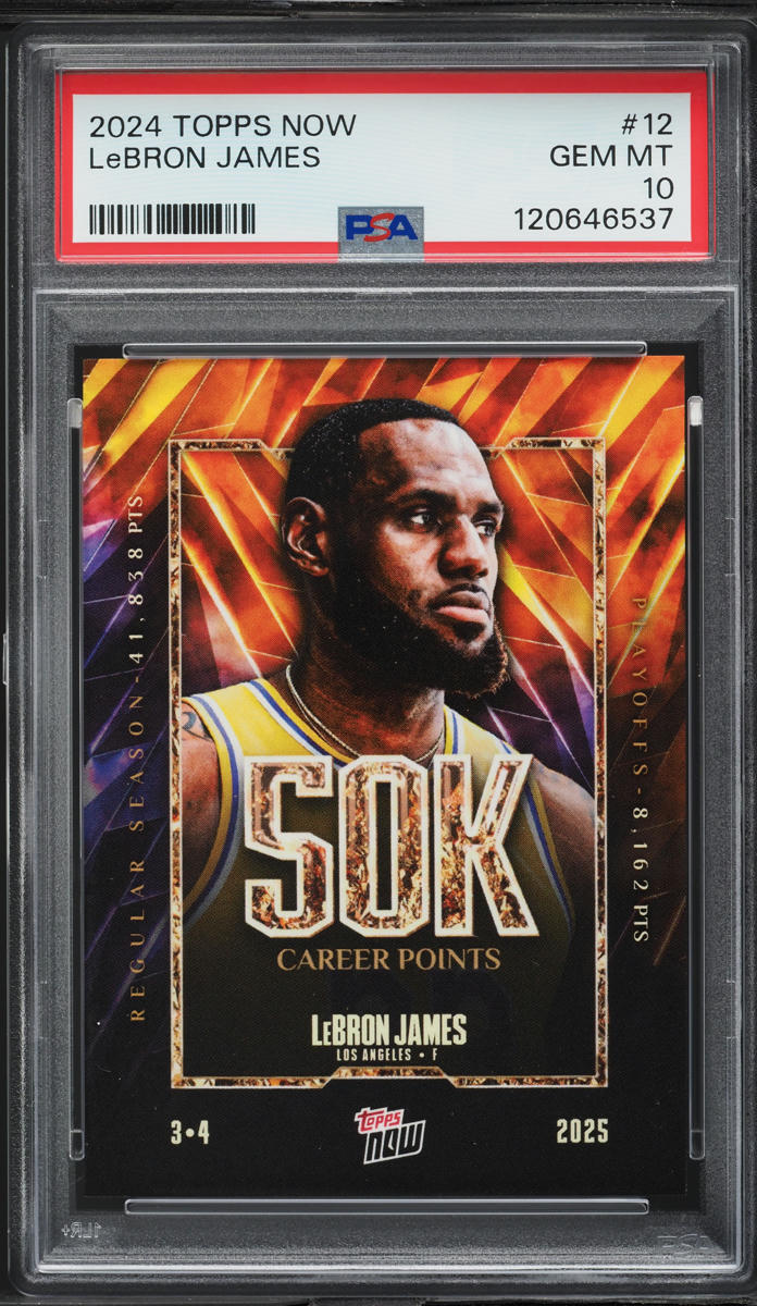 2024 Topps Now LeBron James #12 PSA 10 GEM MINT