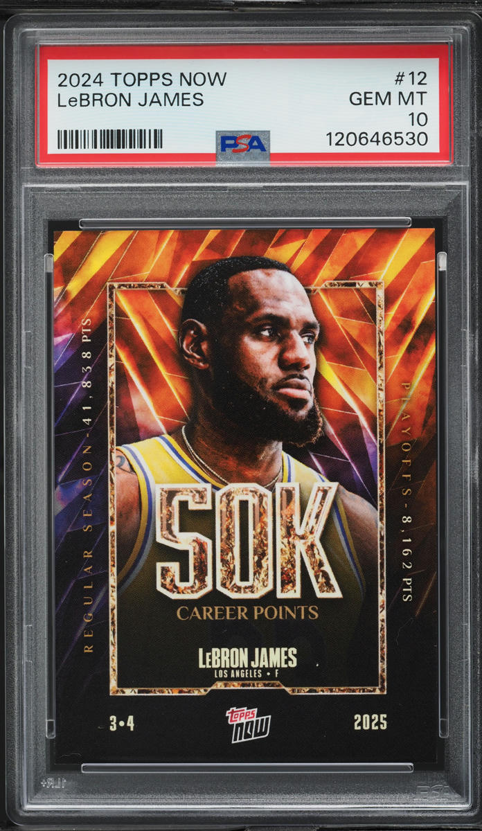 2024 Topps Now LeBron James #12 PSA 10 GEM MINT