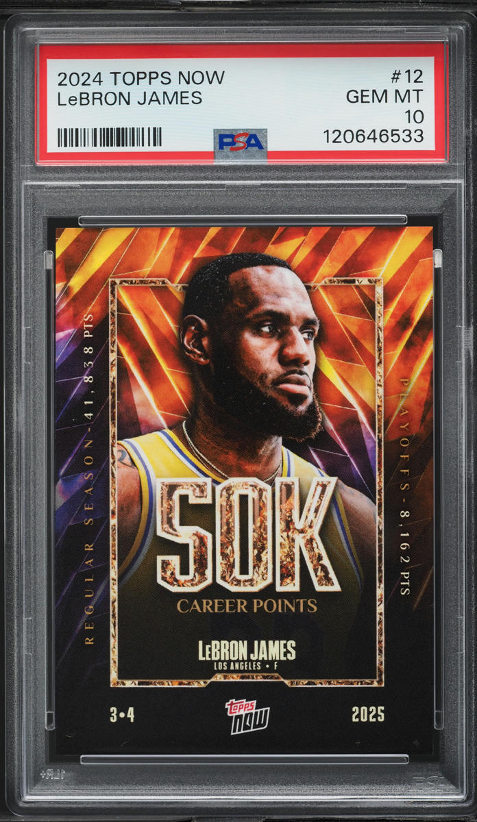 2024 Topps Now LeBron James #12 PSA 10 GEM MINT