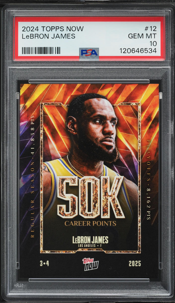 2024 Topps Now LeBron James #12 PSA 10 GEM MINT