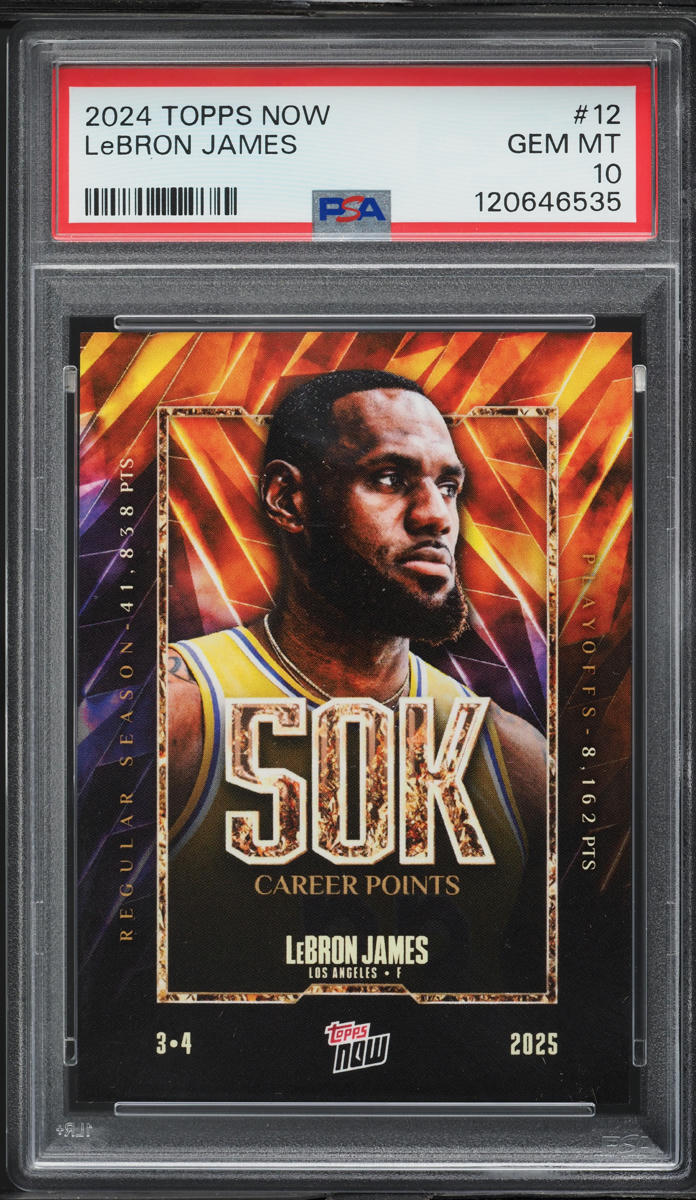 2024 Topps Now LeBron James #12 PSA 10 GEM MINT