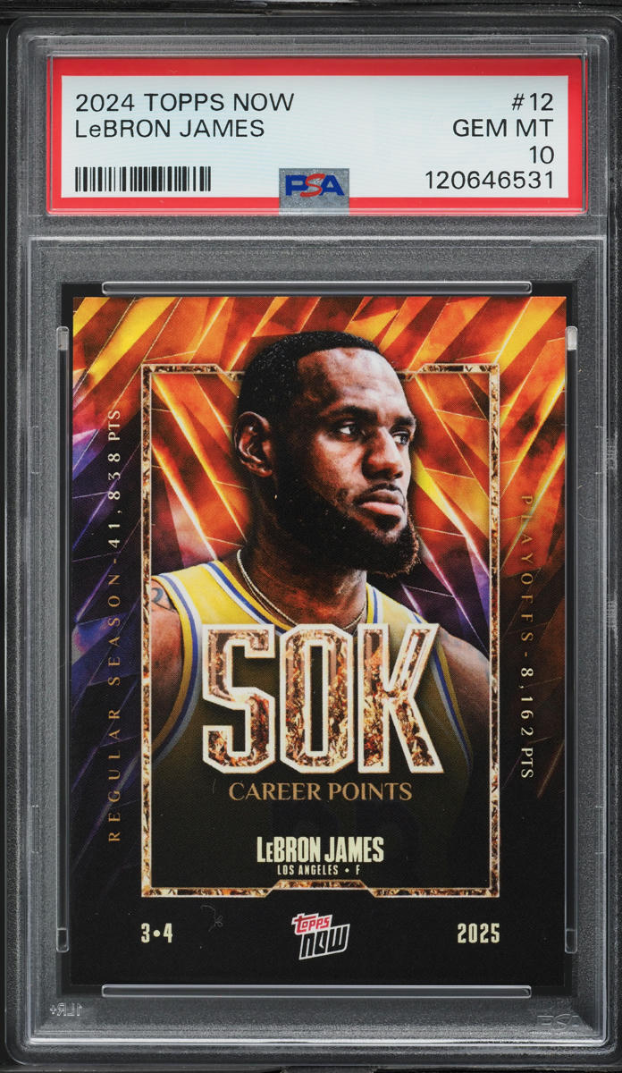 2024 Topps Now LeBron James #12 PSA 10 GEM MINT