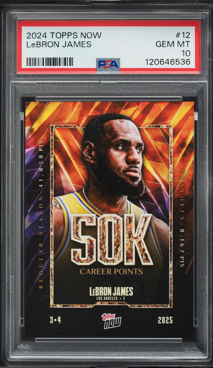 2024 Topps Now LeBron James #12 PSA 10 GEM MINT