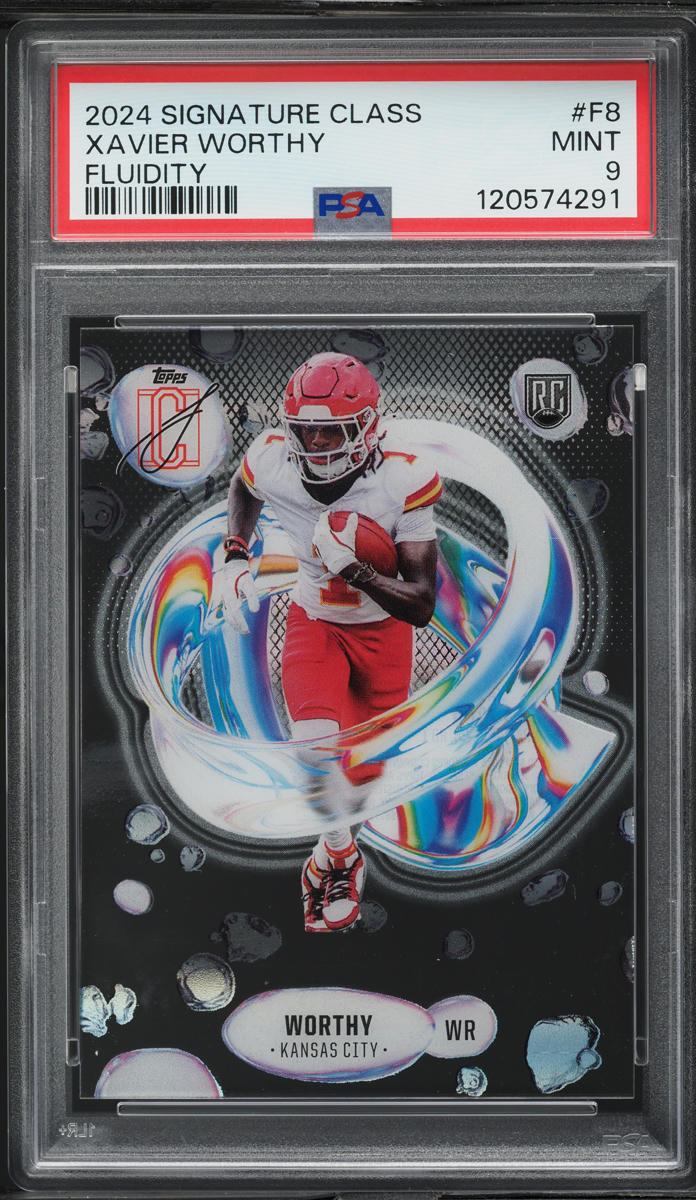 2024 Topps Signature Class Fluidity Xavier Worthy ROOKIE #F8 PSA 9 MINT