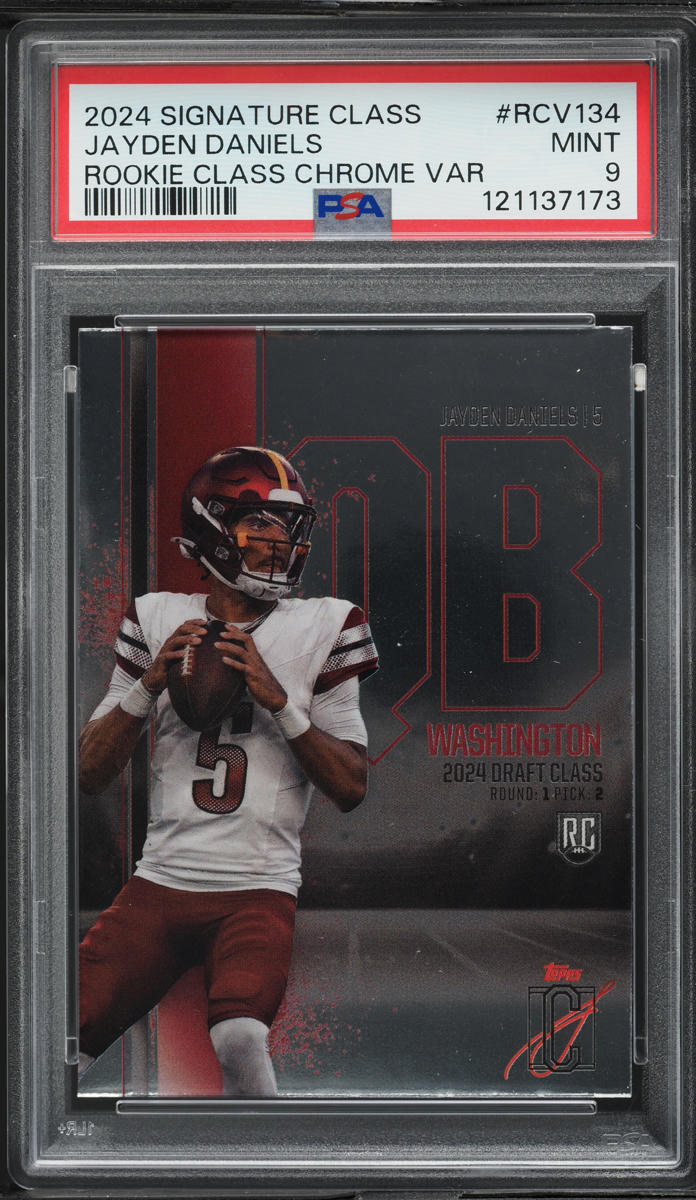 2024 Topps Signature Class Chrome Variation Jayden Daniels ROOKIE #RCV-134 PSA 9