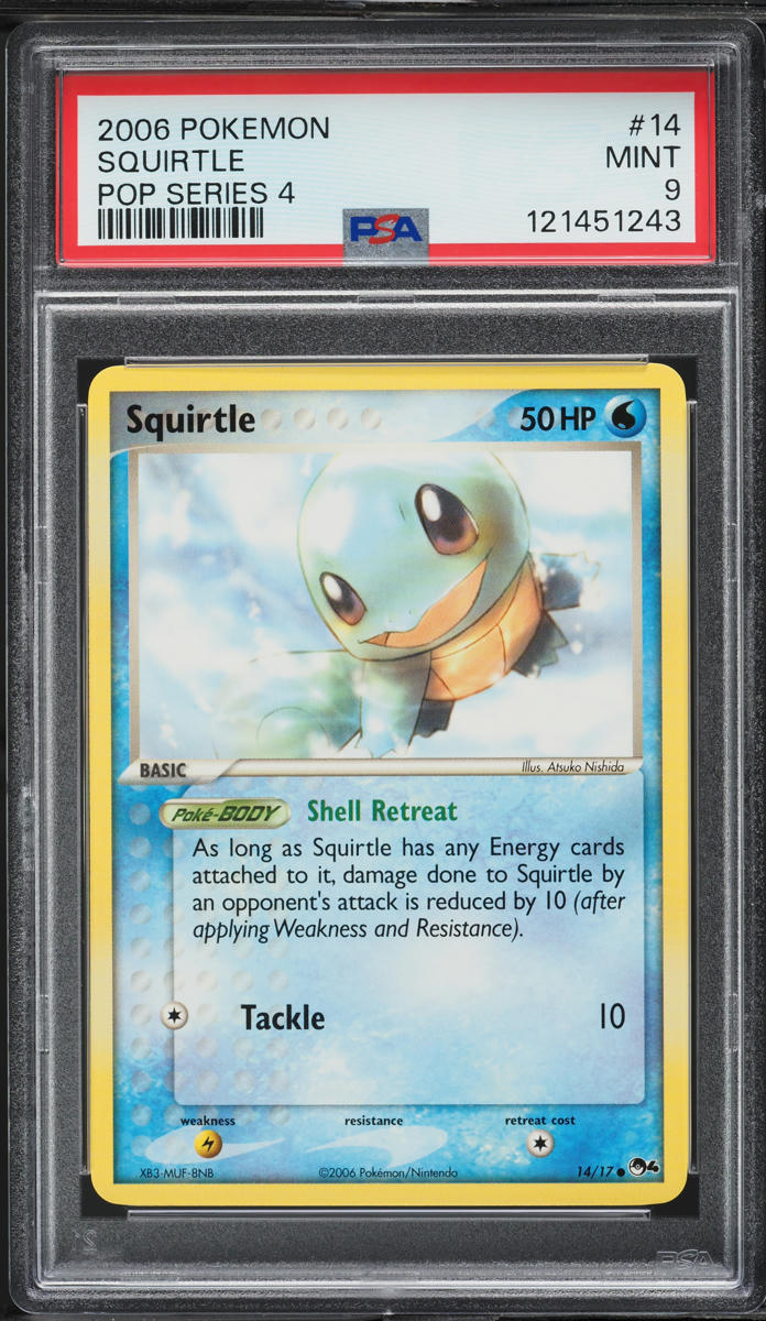 2006 Pokemon POP Series 4 Squirtle #14 PSA 9 MINT