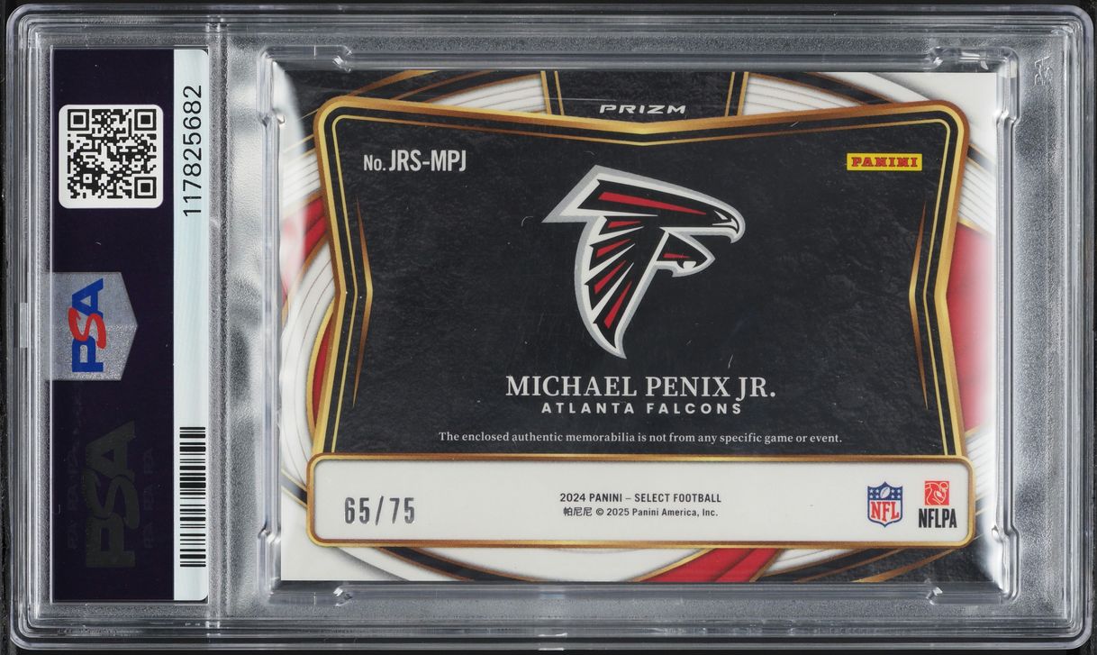 2024 Select Jumbo White Prizm Michael Penix Jr. ROOKIE PATCH /75