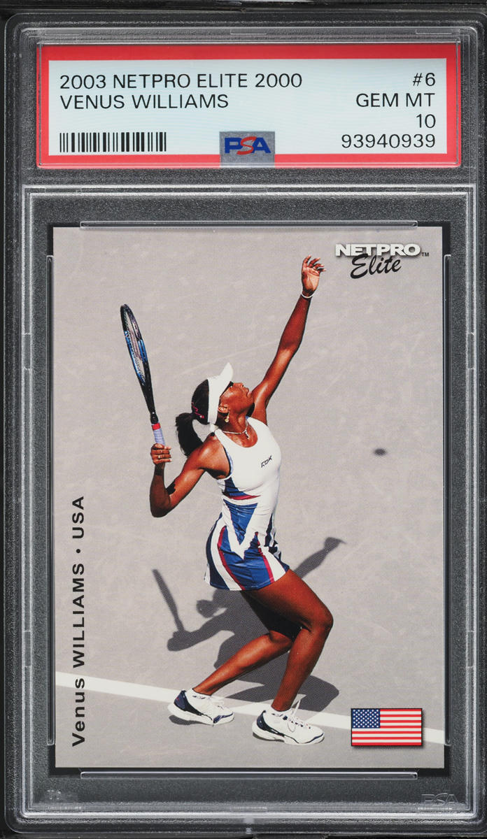 2003 Netpro Elite Venus Williams ROOKIE /2000 #6 PSA 10 GEM MINT