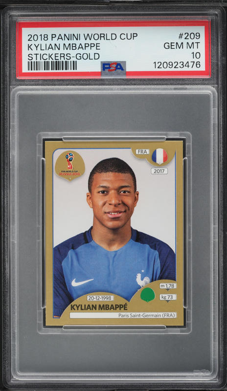 2018 Panini Prizm World Cup Gold Prizms Kylian Mbappe ROOKIE 10/10