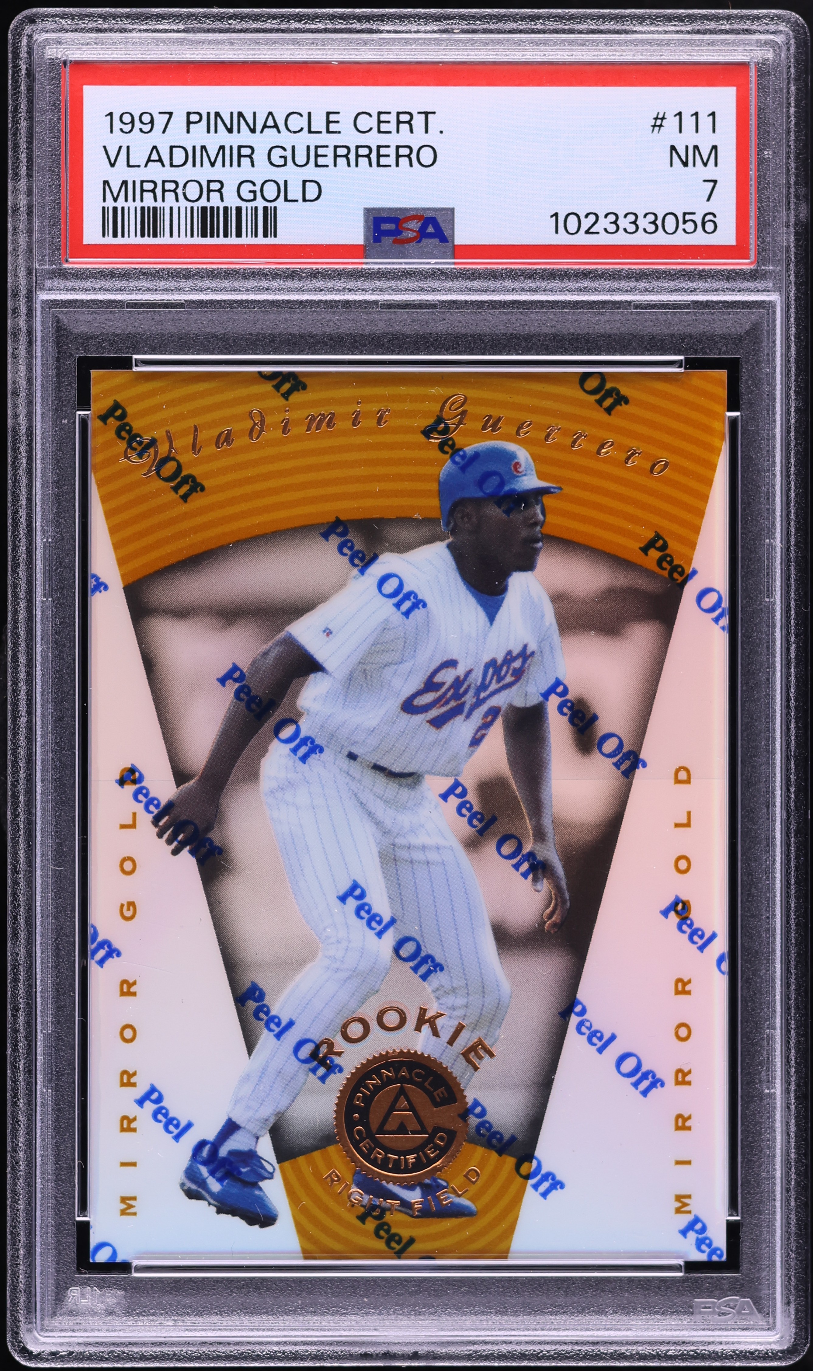 1997 Pinnacle Certified Mirror Gold Vladimir Guerrero ROOKIE #111 