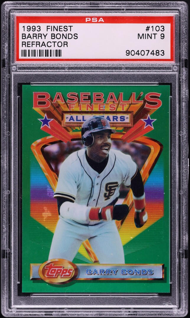 1993 Finest Refractor Barry Bonds #103 PSA 9 MINT