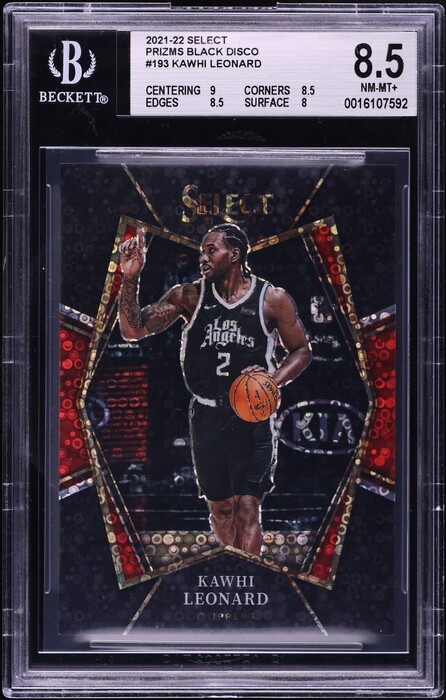 2021 Select Premier Level Black Disco Prizm Kawhi Leonard 1/1 #193