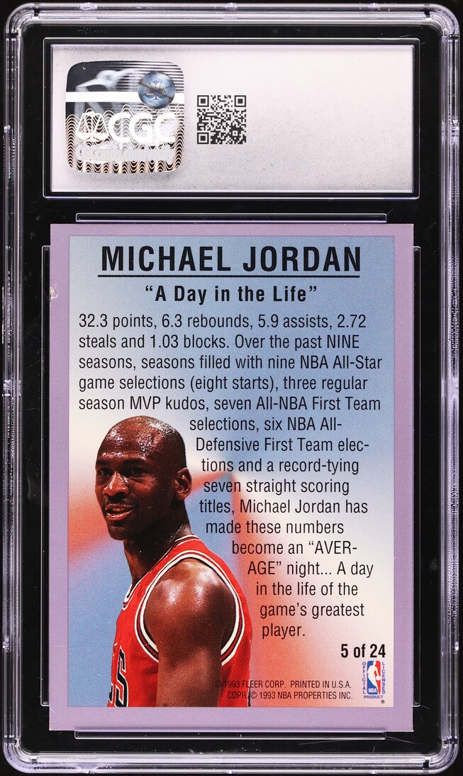 1993 Fleer All-Stars Michael Jordan #5 CGC 2 GD