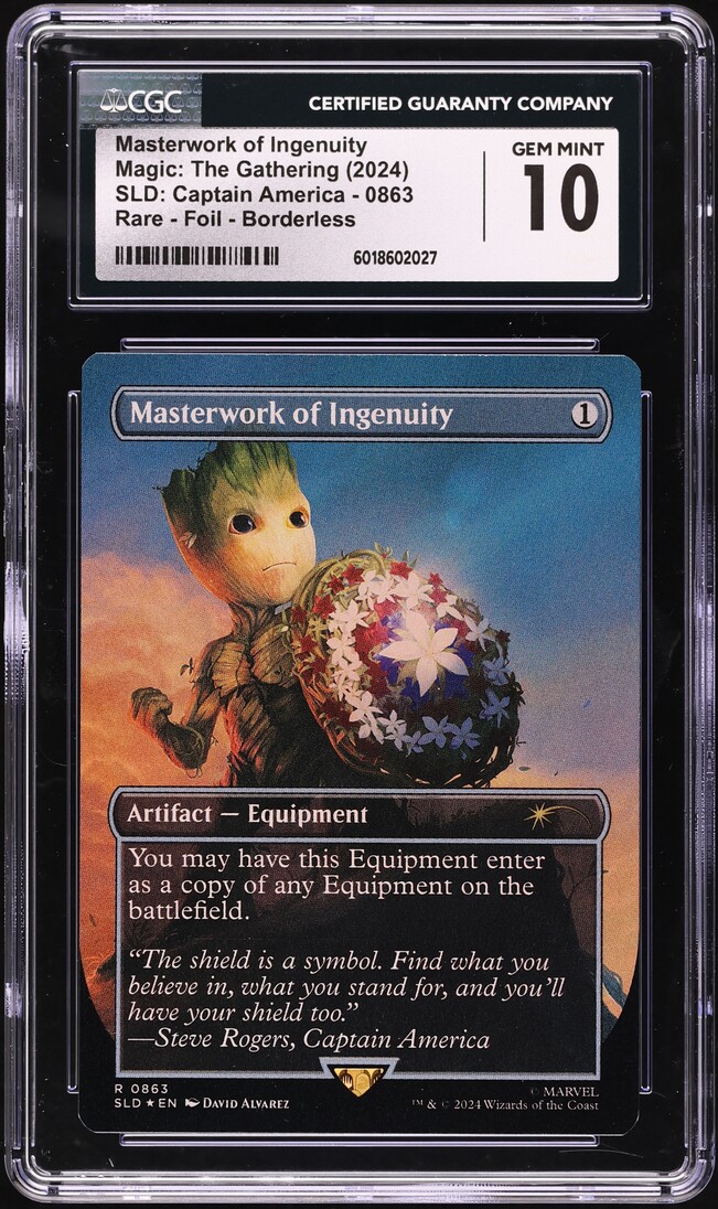 2024 Magic The Gathering MTG Captain America Foil Masterwork Of