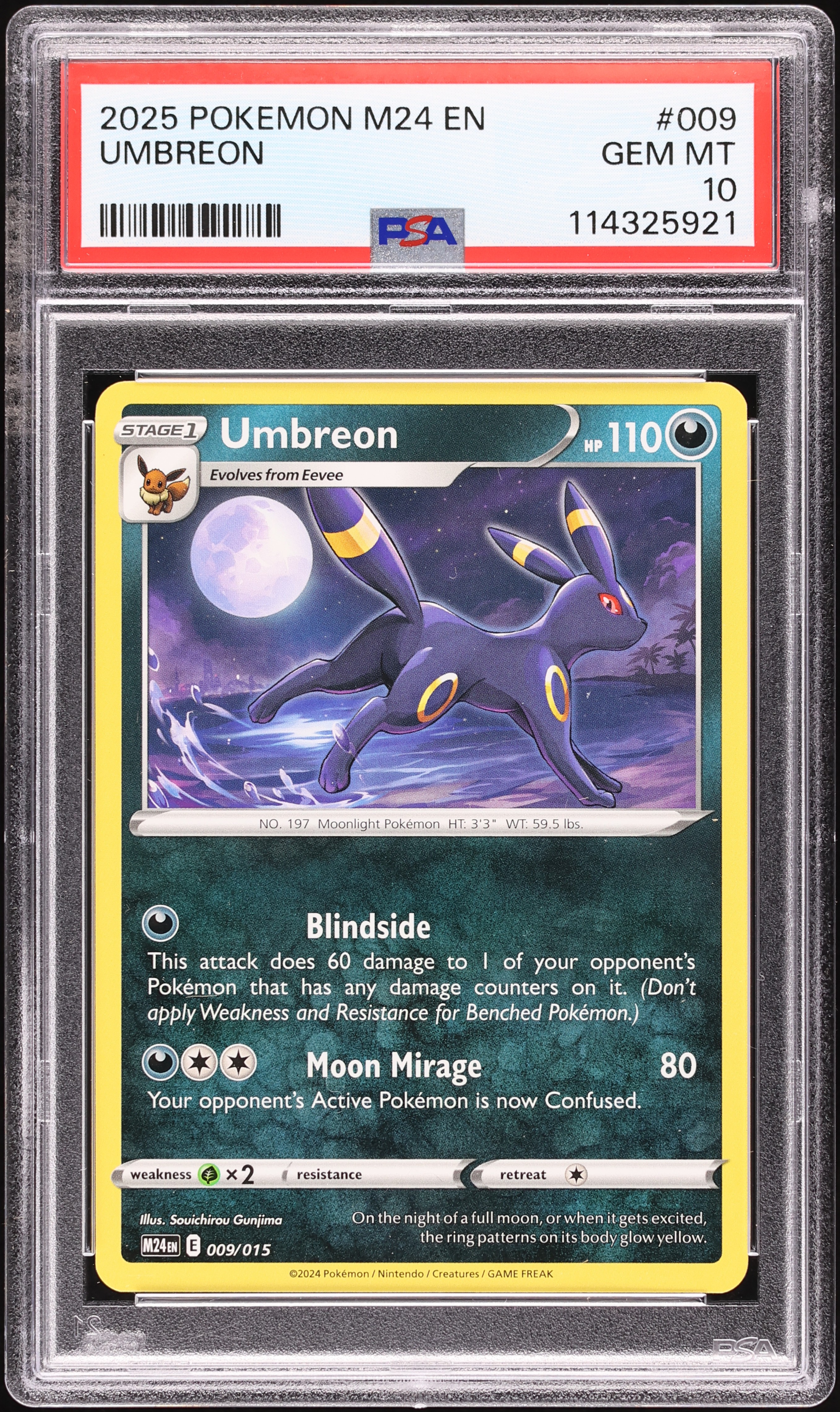 2025 Pokemon McDonald's Collection Umbreon #9 PSA 10 GEM MINT on