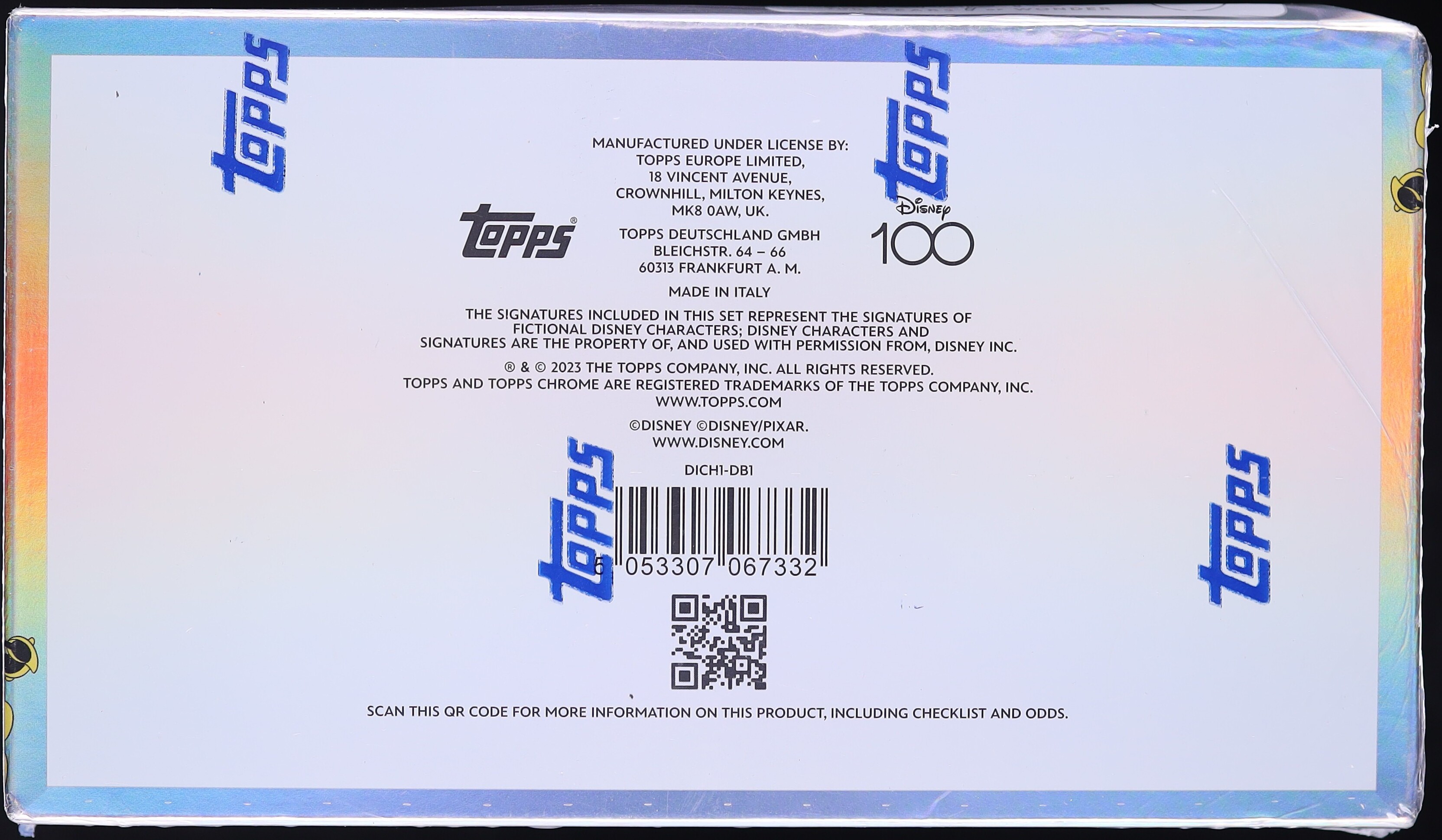 2023 Topps Chrome Disney 100 Sealed Hobby Box on Fanatics Collect