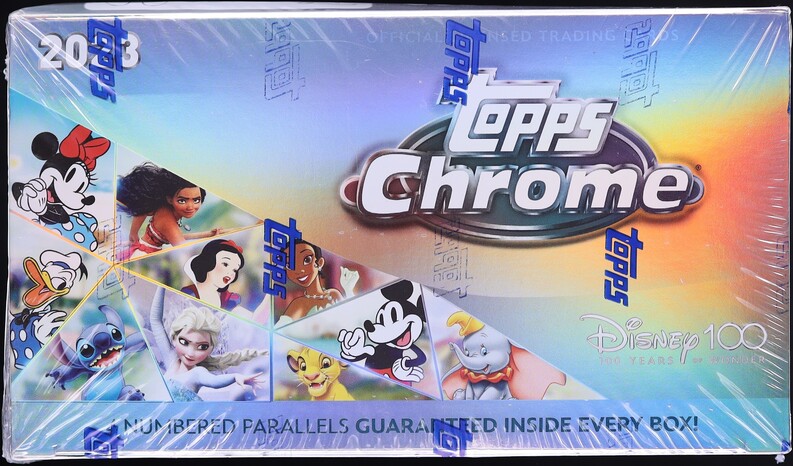 2023 Topps Chrome Disney 100 Sealed Hobby Box on Fanatics Collect