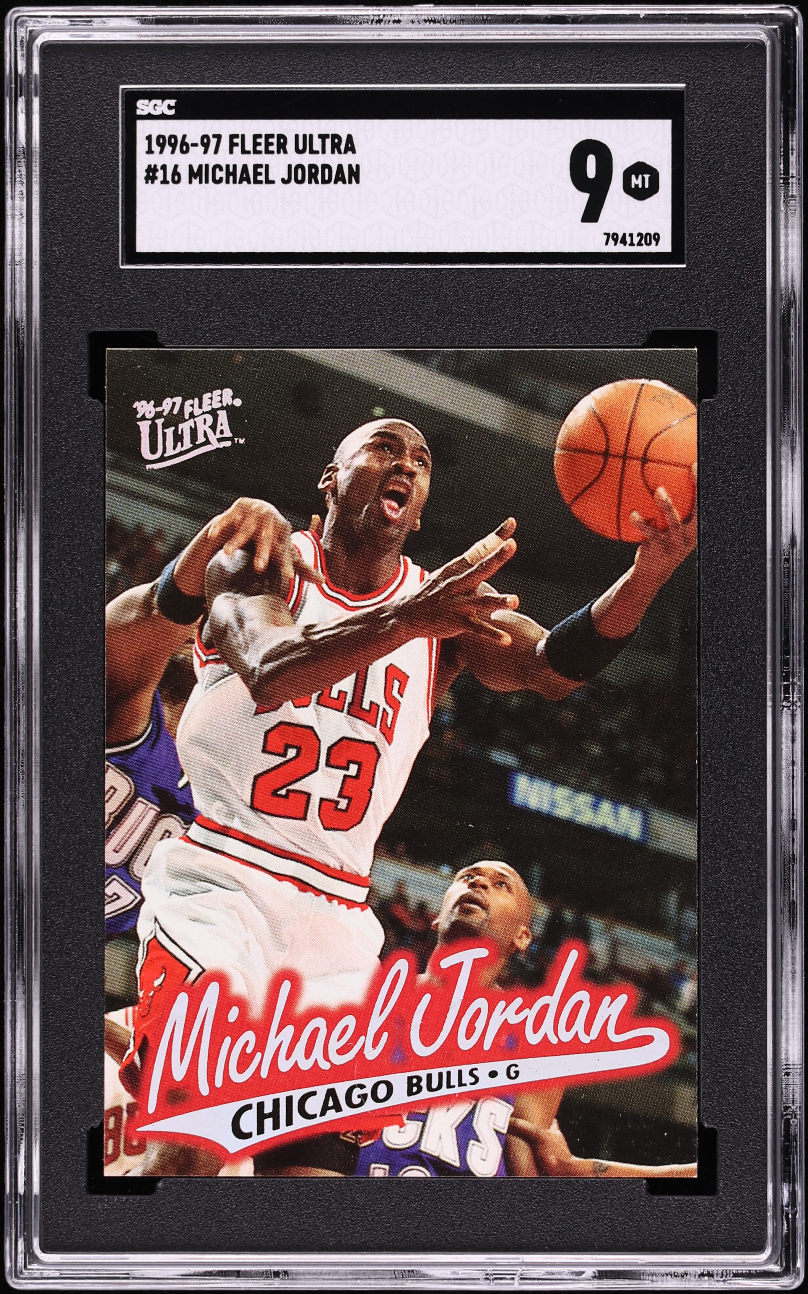 1996 Ultra Basketball Michael Jordan #16 SGC 9 MINT on Fanatics