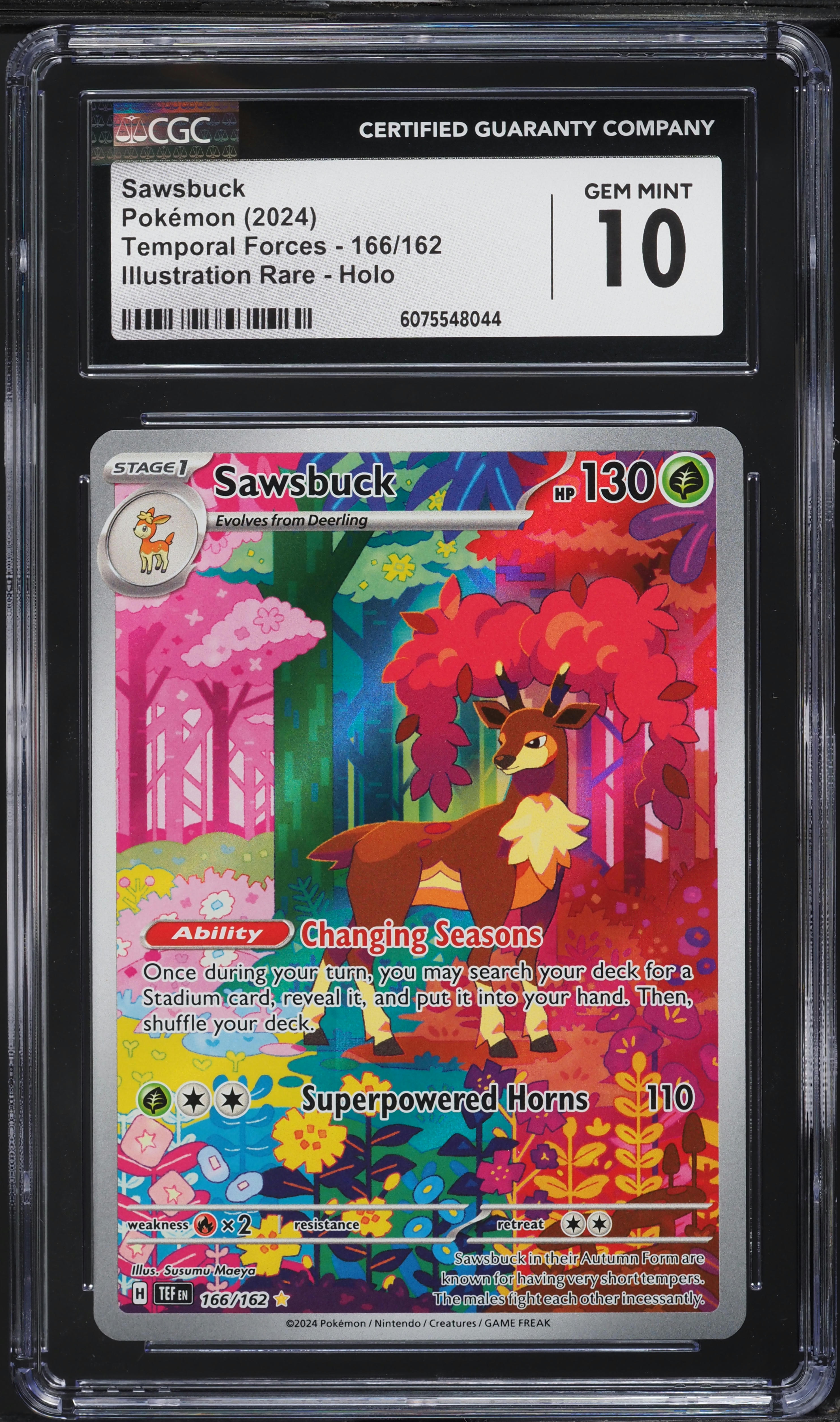 sawsbuck pokemon card SV5M 074/071 AR Rare Card Type Sawsbuck 2025 Japanese Scarlet &