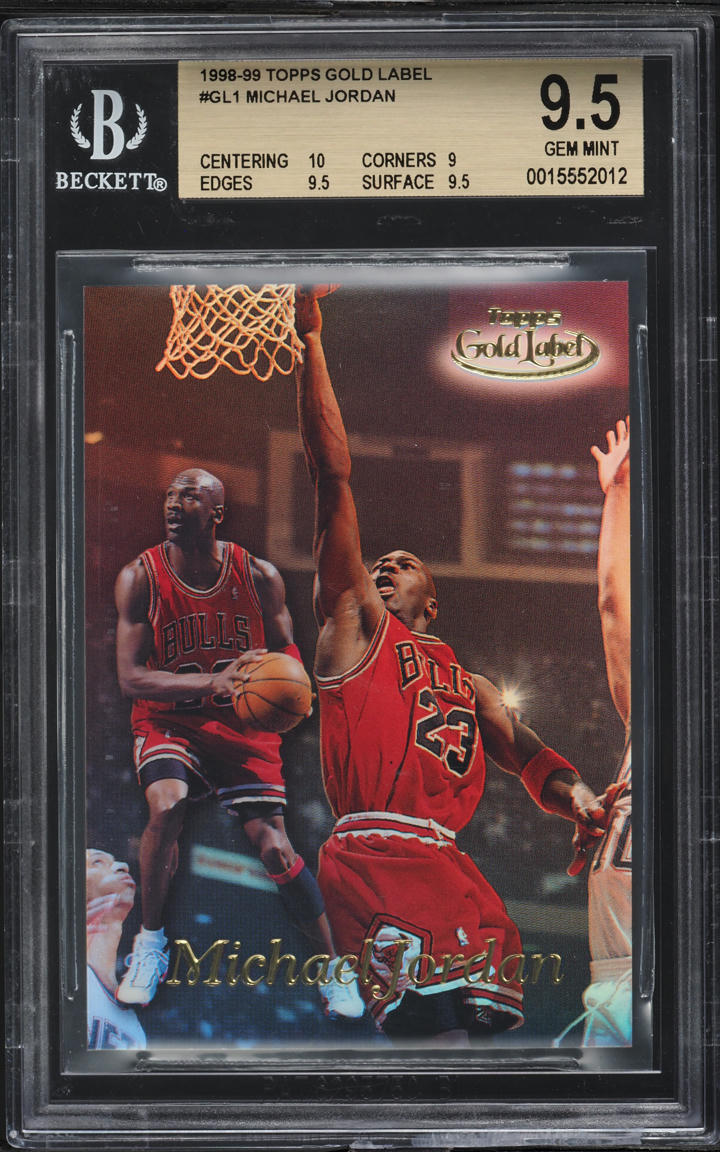1998 Topps Gold Label Michael Jordan #GL1 BGS 9.5 GEM MINT