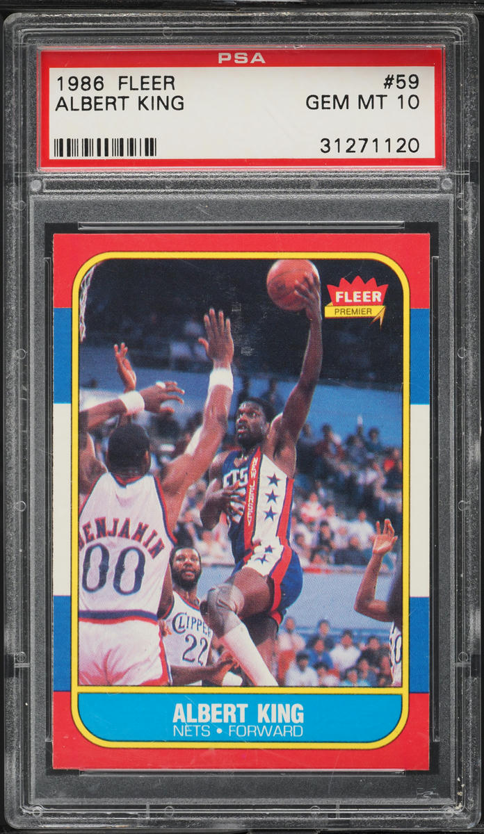 1986 Fleer Basketball Albert King #59 PSA 10 GEM MINT