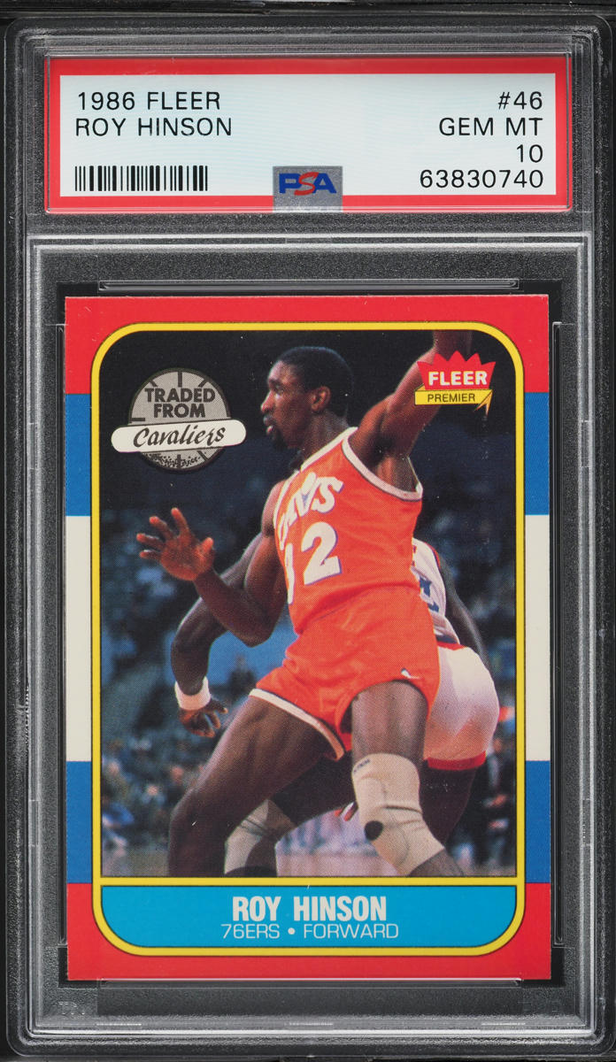 1986 Fleer Basketball Roy Hinson #46 PSA 10 GEM MINT