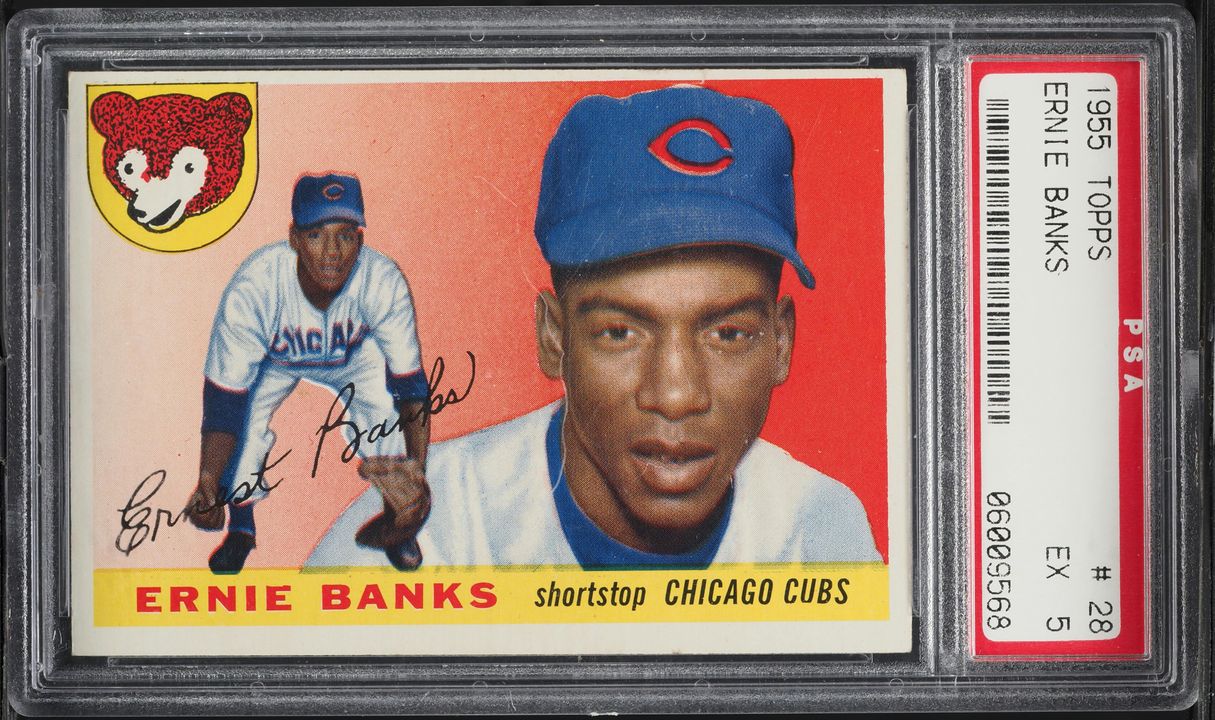 1955 Topps Ernie Banks #28 PSA 5 EX