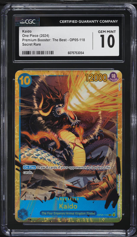 2024 One Piece Promo Treasure Cup Top 8 SR Kaido #OP01-94 PSA 10